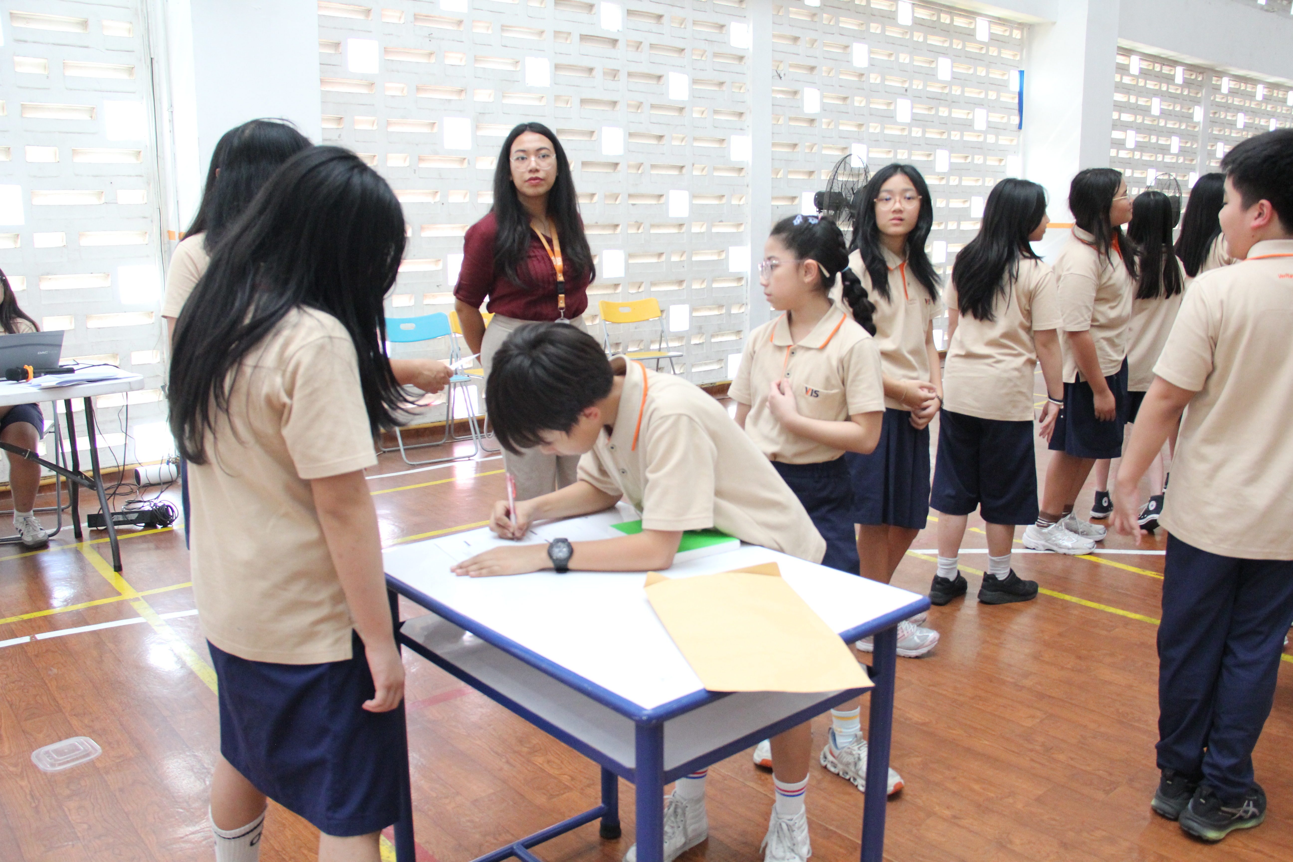 Students organising a donation drive